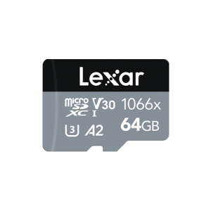 Lexar Professional microSDXC 64GB 1066x V30 A2 UHS-I SILVER Series + adapter