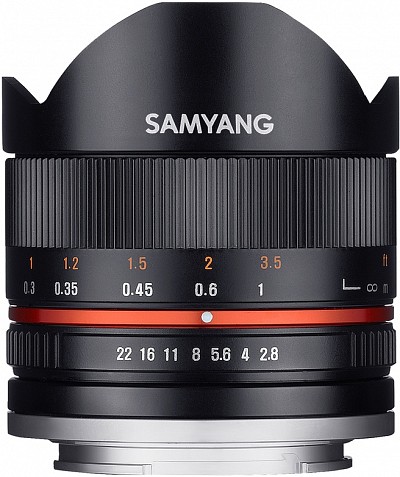 Samyang 8mm f/2.8 UMC Fish-eye II Canon M black