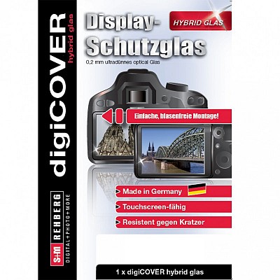 DigiCover Hybrid Glass Display Cover Canon Powershot G5X Mark II