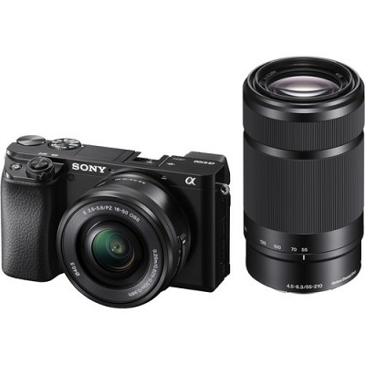 Sony Alpha 6100 Kit SEL-P 16-50mm + SEL 55-210mm Black