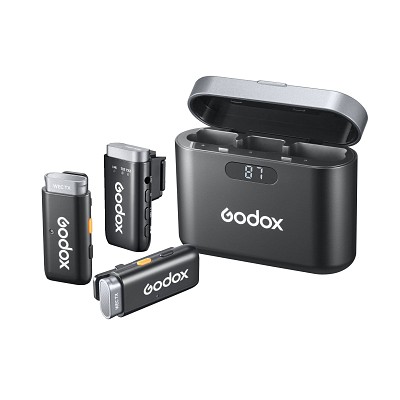 Godox WEC-S KIT 2 2.4Ghz Wireless microphone system (2Tx + 1Rx) for Sony Cameras