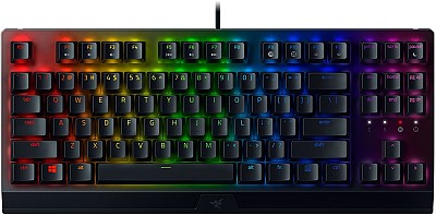 Razer BLACKWIDOW V3 Tenkeyless Mechanical Gaming Keyboard Yellow Switches US Layout
