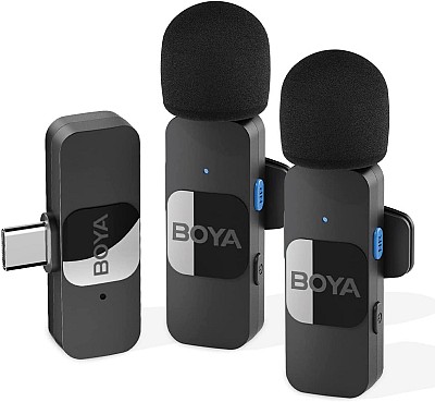 Boya BY-V20 Wireless Lavalier Microphone for Android USB-C (2 person)