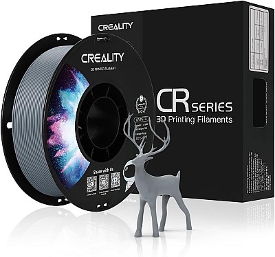 Creality CR-PETG Grey 3D Printer Filament, Hard Glossy, Tensile Str. 49MPA 1 kg 1.75 3301030039 gray