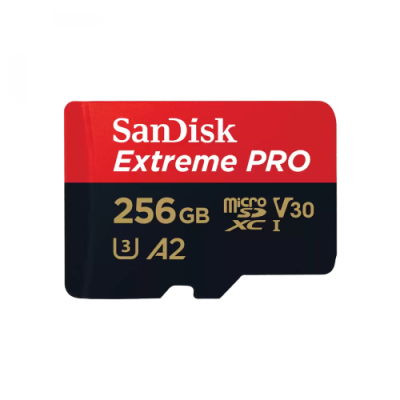 SanDisk Extreme PRO microSDXC 256GB 200MB/s V30 A2 + adapter