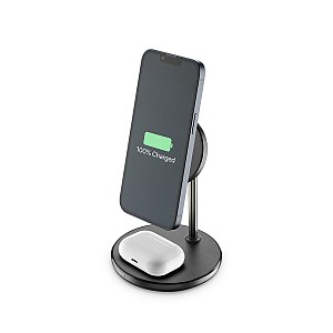 Cellular Line Mag Duo Wireless Charger 2 in 1 for iPhone, Airpods black